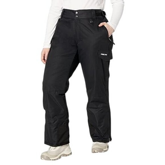 Arctix Insulated Waterproof Ski Snowsport Insulated Cargo Pants Black Womens 3X - Picture 1 of 16